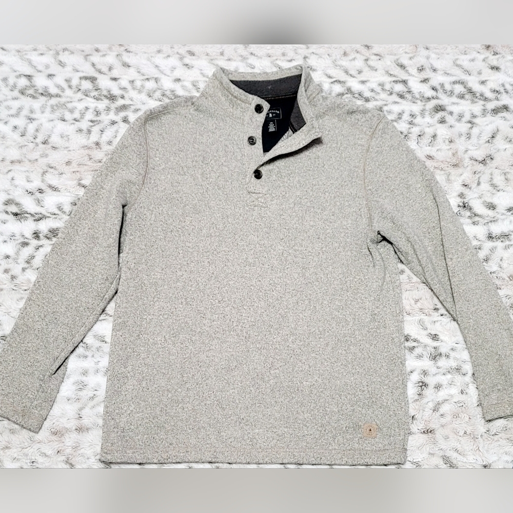 Men's G.H. Bass & Co. Light Gray Collared Sweater